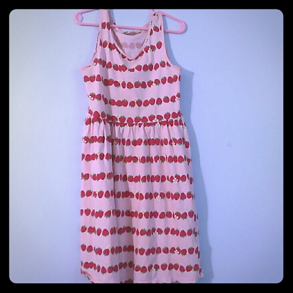 Strawberry Print Dress